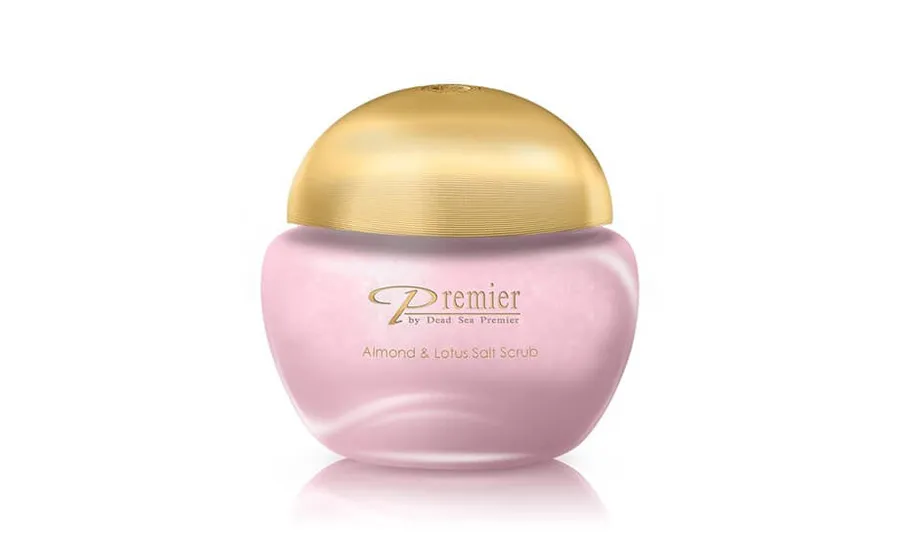 Скраб для тіла з сіллю Мертвого моря Almond & Lotus Salt Scrub, Premier Dead Sea