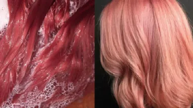Розовый шампань – самый красивый hair-тренд лета