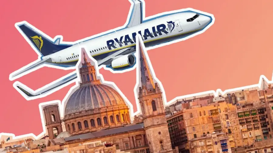 На Мальту за 100 евро: Ryanair запускает новый рейс из Киева