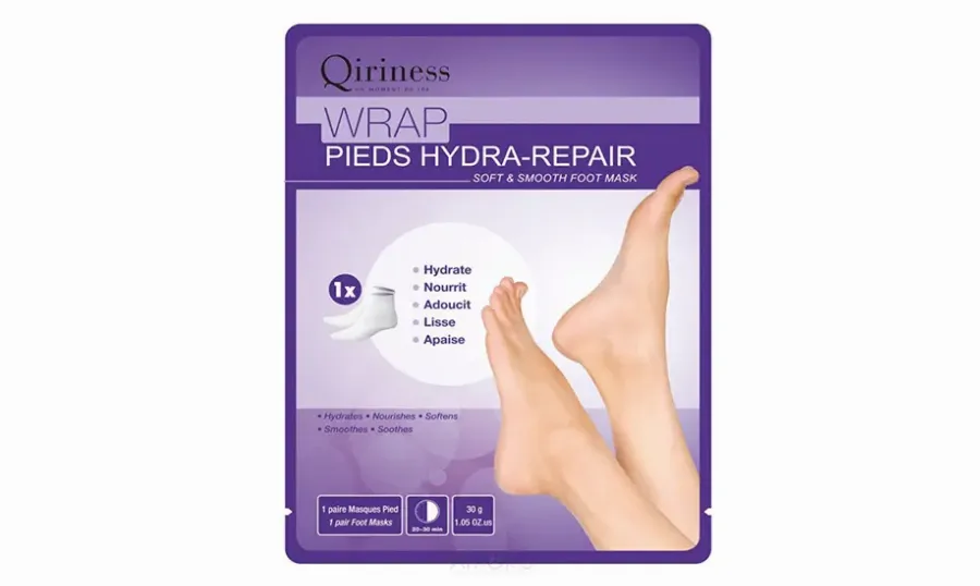 Qiriness, Wrap Pieds Hydra-Repair Soft&Smooth Foot Mask