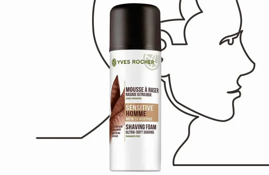 Yves Rocher, Mousse A Raser Sensitive Homme Shaving Foam