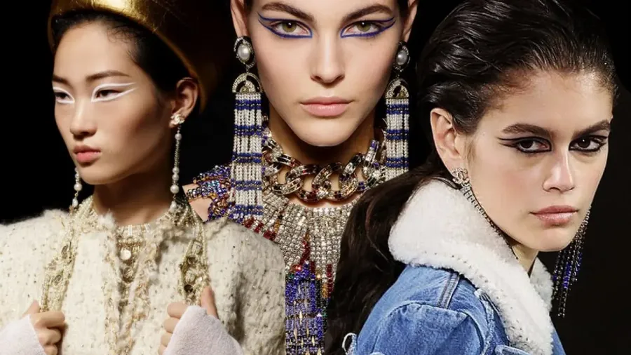 Фараон и Нефертити: египетские стрелки на показе Chanel