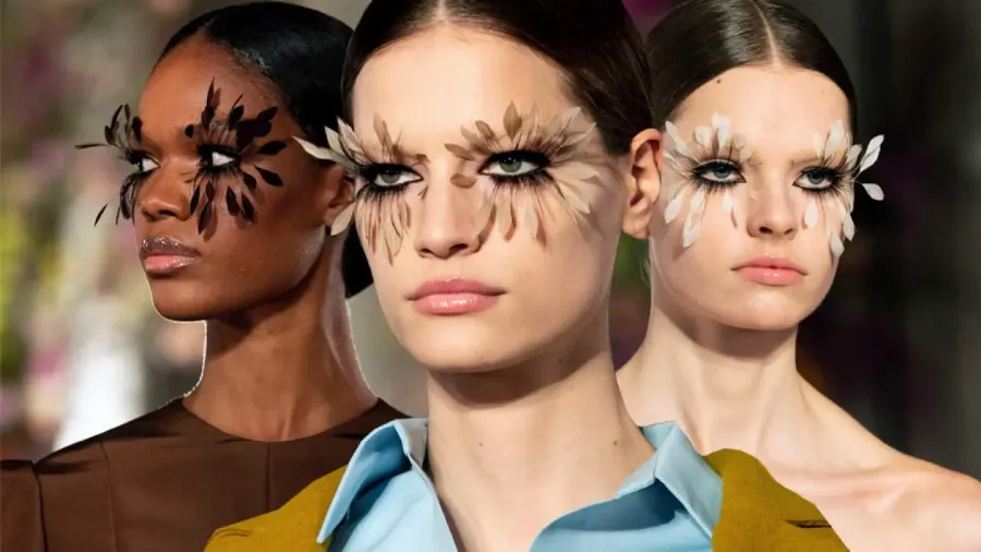 Перо Жар-птицы: beauty-образы на показе Valentino Couture