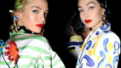 Пикассо-стрелки: новый тренд макияжа на весну 2020 от Moschino