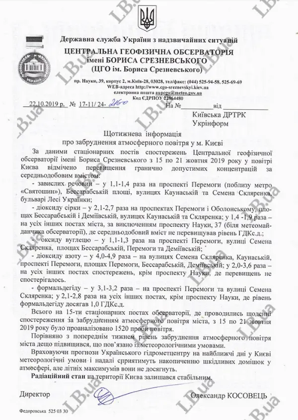 Воздух столицы: чем дышат киевляне