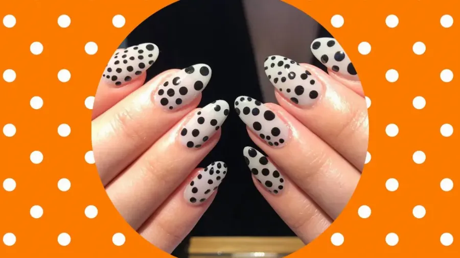Тренд осеннего маникюра 2019: нейл-арт polka dot