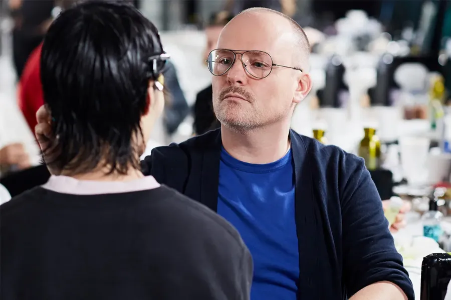 Мужской макияж на показе Dior Men pre-fall 2020