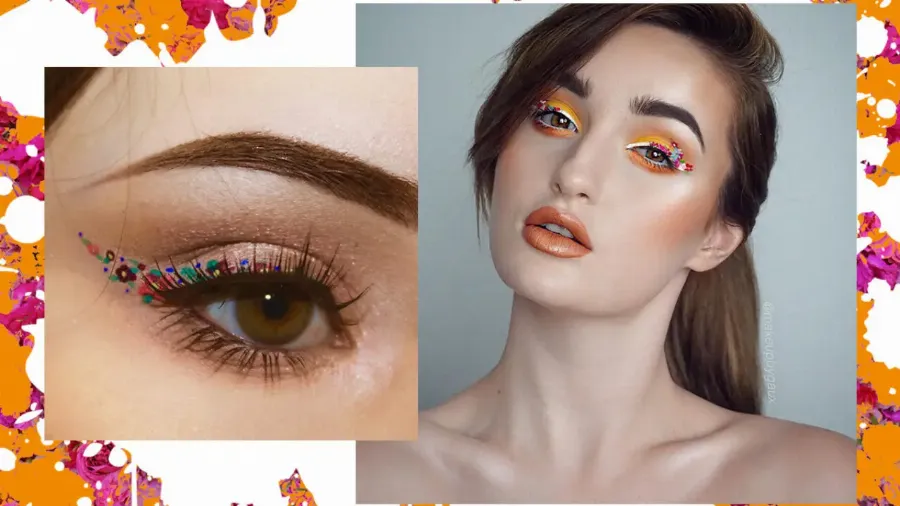 Красивый beauty-тренд: цветочная подводка для глаз