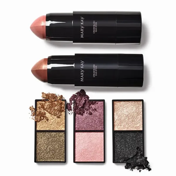 Двойные кремовые румяна-стик и дуэт теней с эффектом металлик Mary Kay