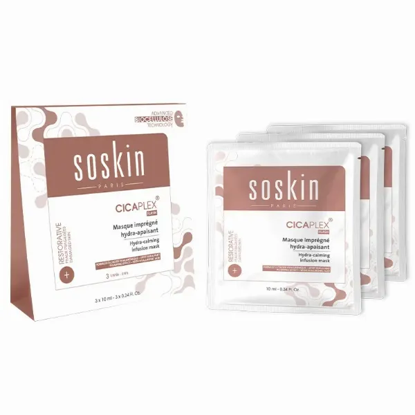 Soskin Paris, Cicaplex Masque Imprégné Hydra-Calming