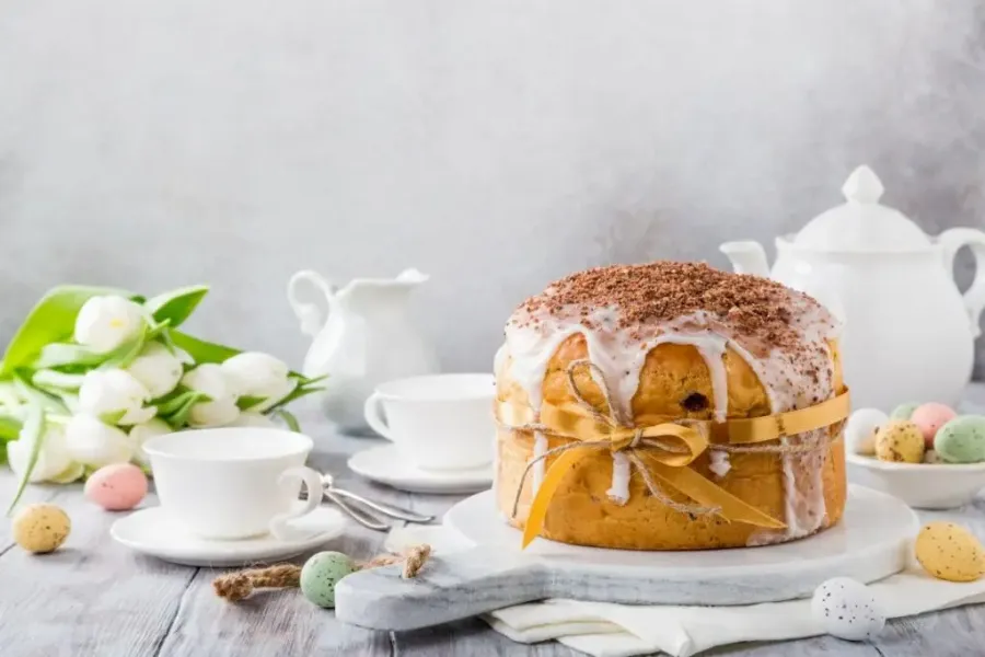Рецепт веганского кулича с шоколадом и фундуком