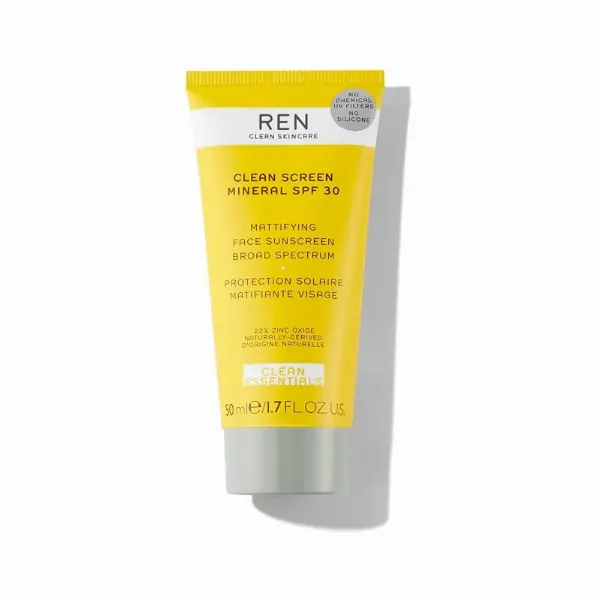 Ren Clean Screen Mineral SPF 30 Mattifying Face Sunscreen