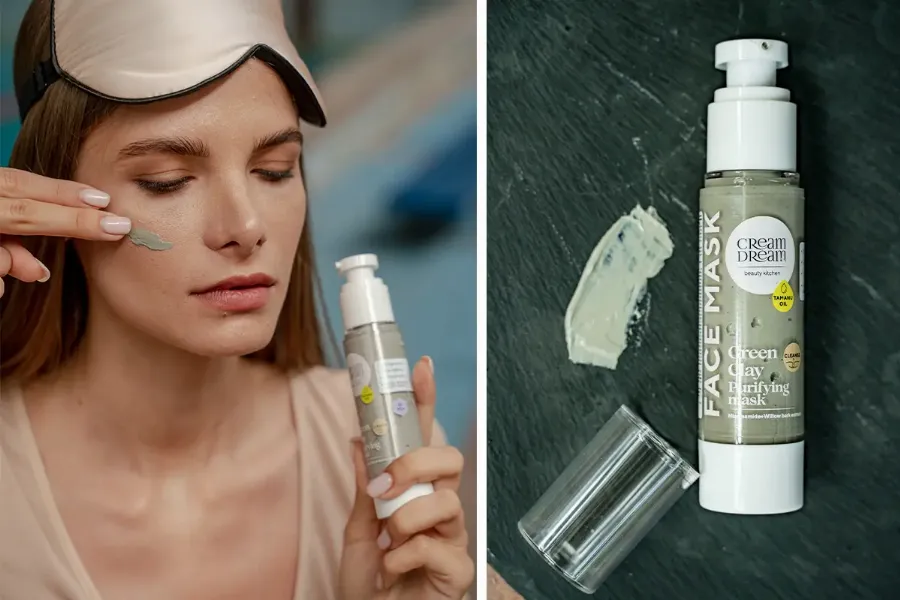 «Green clay purifying mask», Cream Dream beauty kitchen