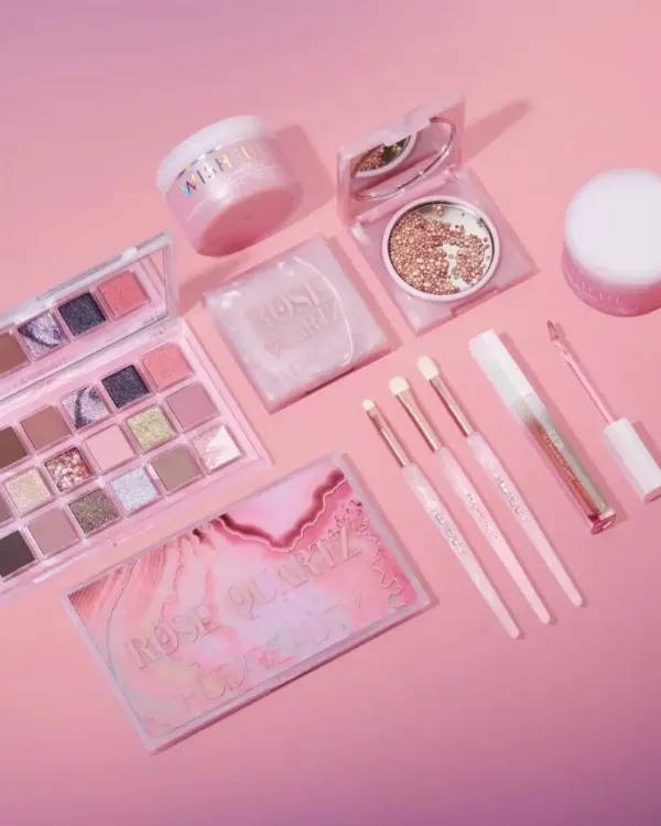 Huda Beauty Rose Quartz Makeup Collection Holiday 2021