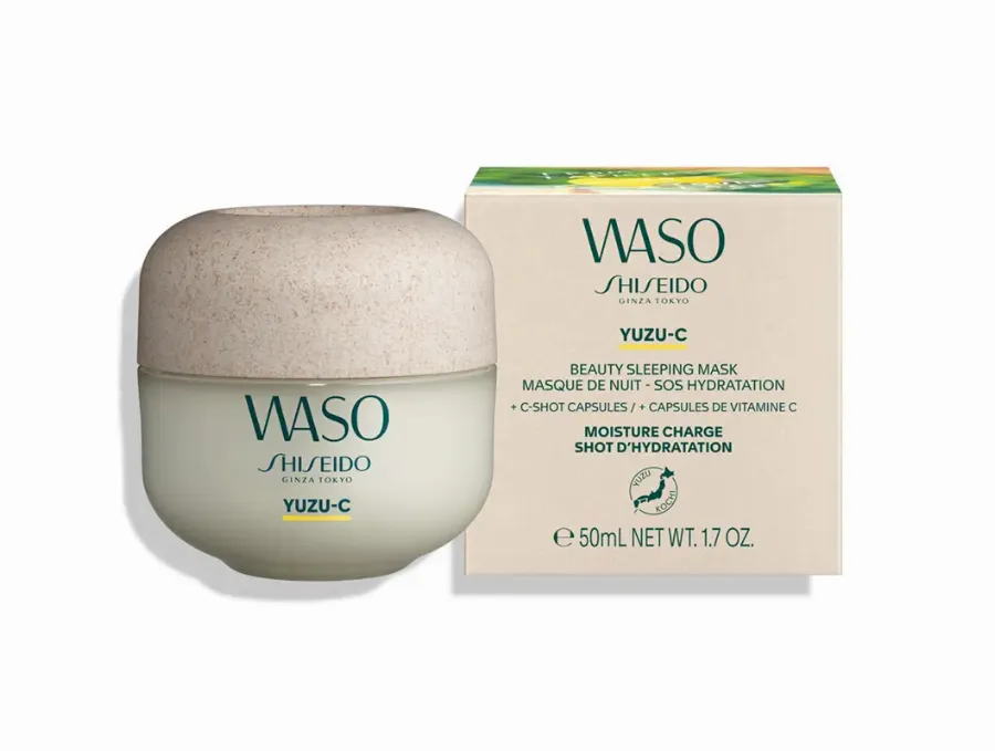 Shiseido, ночная маска для лица Waso Yuzu-C Beauty Sleeping Mask