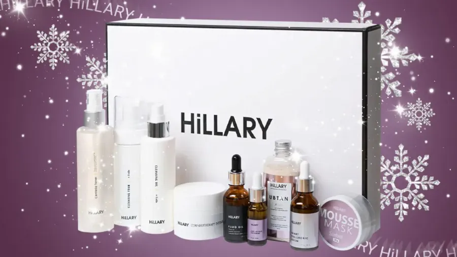 Адвент-календарь Beauty HUB 2021: Hillary Cosmetics, набор для комплексного ухода за кожей лица Hillary Perfect 9