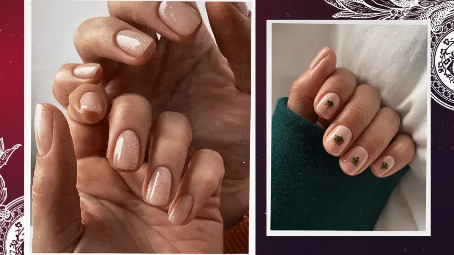 Новогодний маникюр на короткие ногти: красивые идеи из Instagram