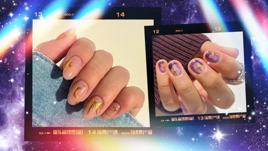 Space nails: 70 идей космического маникюра