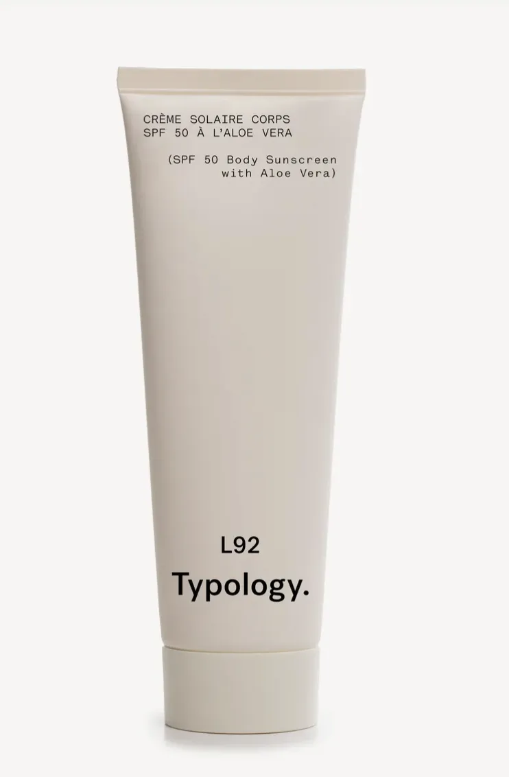 Typology Crème Solaire Corps SPF 50 à l’aloe vera 