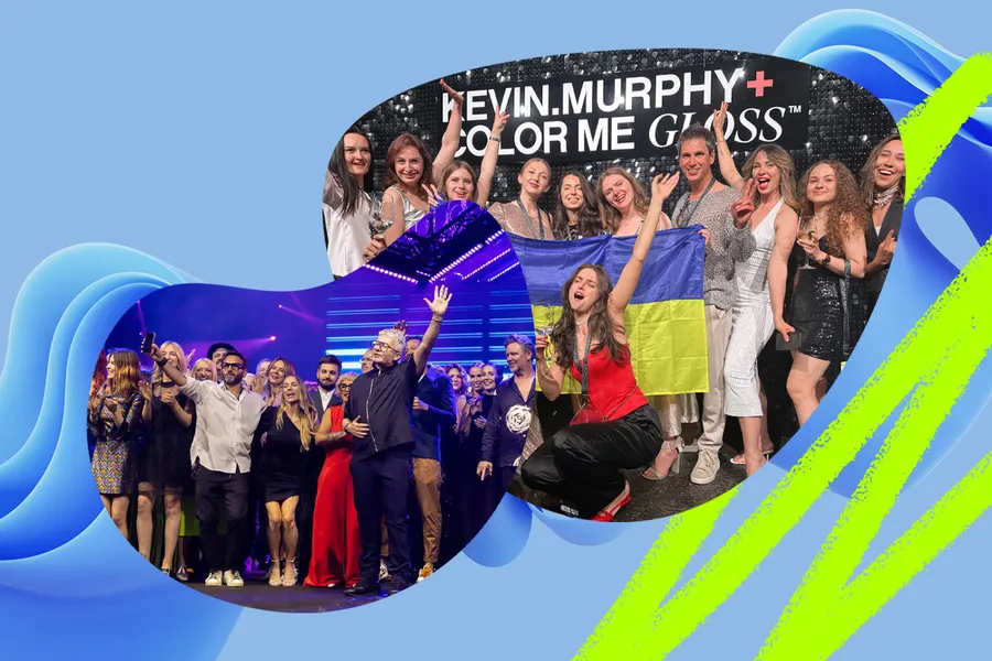Украинский флаг на арене международного шоу от Kevin.Murphy!