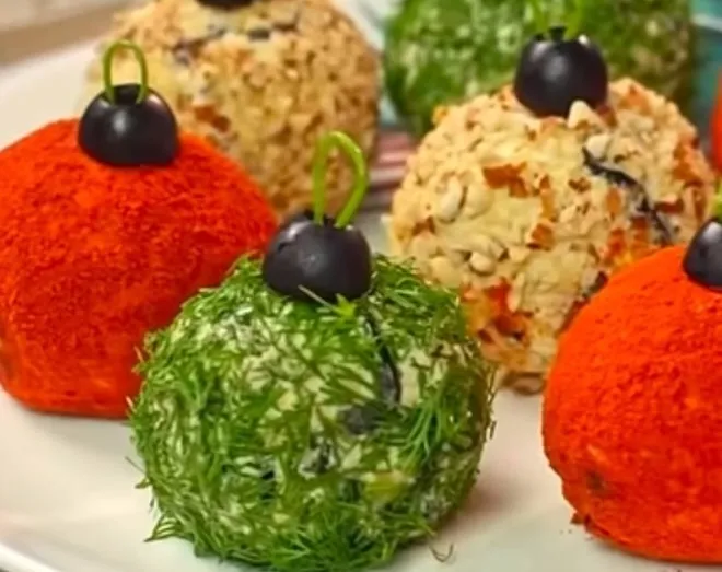 Закуска «Новорічні кульки» рецепт 