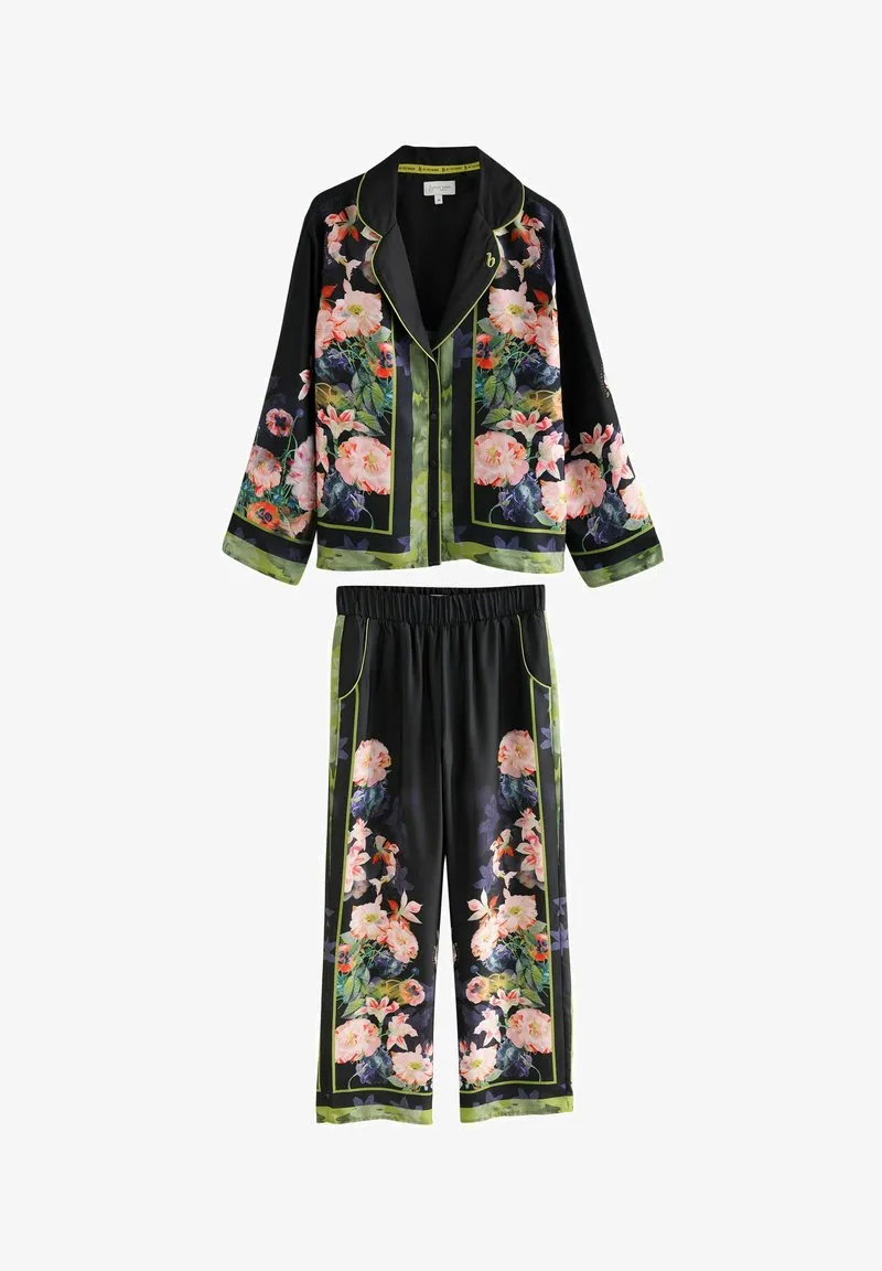 B by Ted Baker, Floral Button Through Set Black Koi Floral 