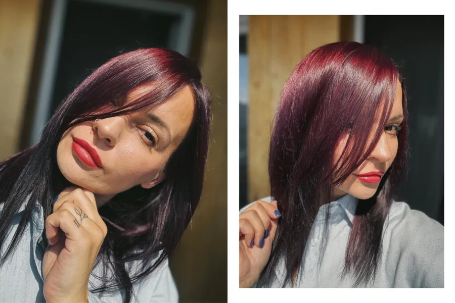 результат тонування волосся бальзамом Miss Coloris