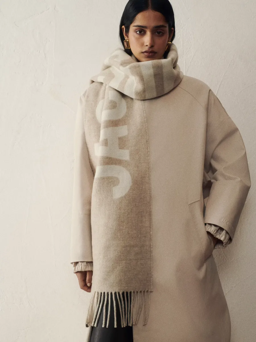 Jacquemus, Les Classiques Fringe Logo Scarf