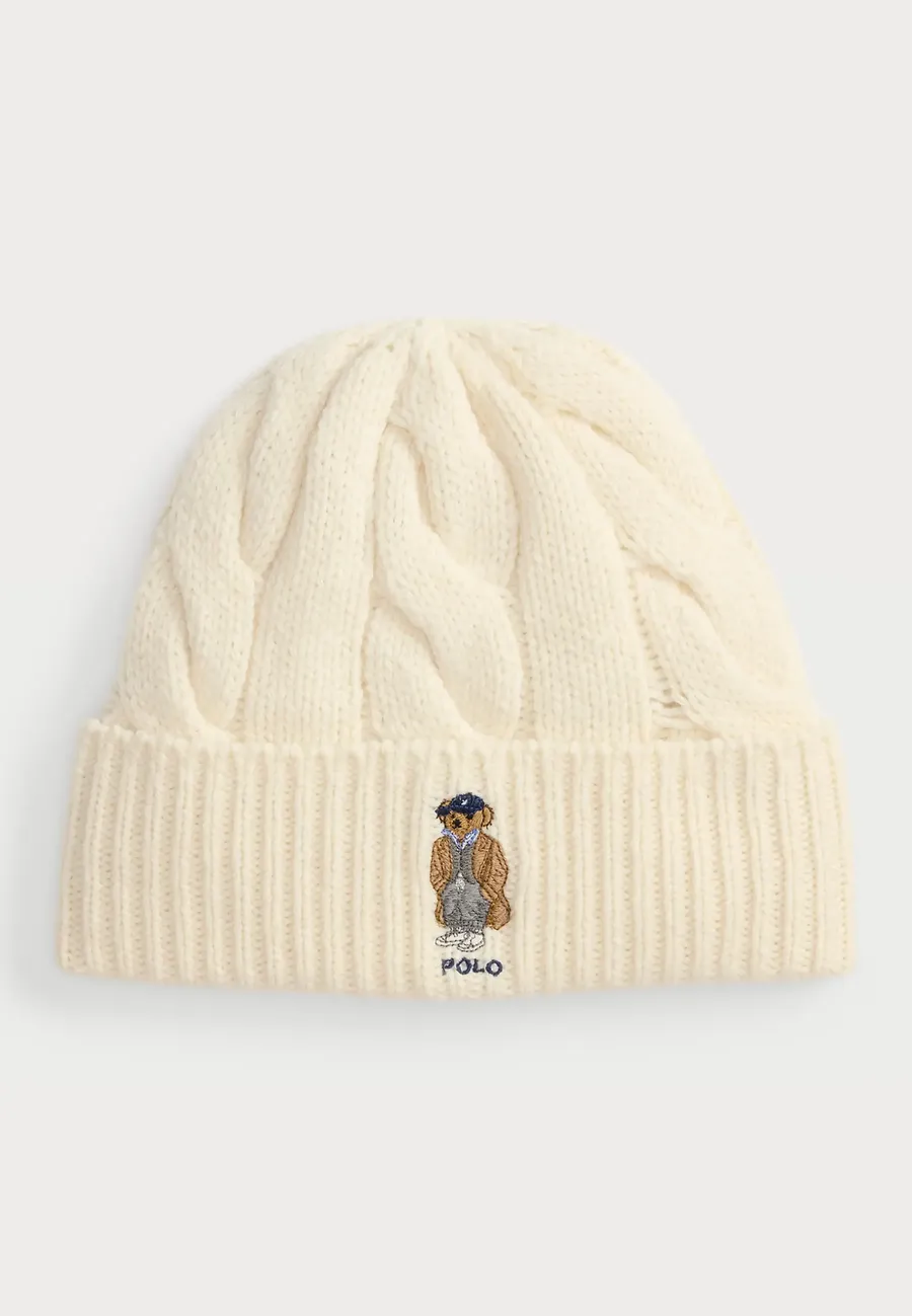 Polo Ralph Lauren, Polo Bear Cable Wool Blend Beanie