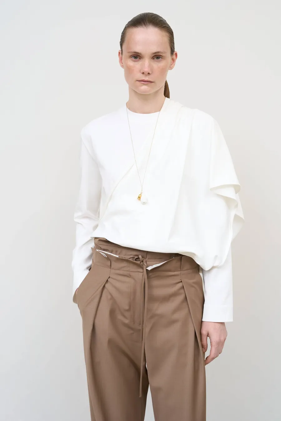 Asymmetric Cotton Longsleeve, Litkovska