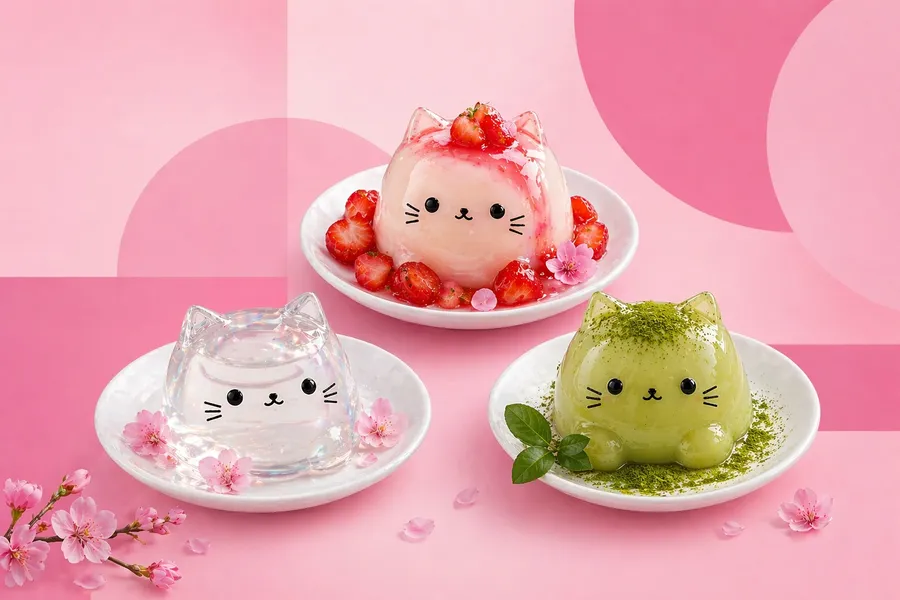Jiggly Milk Cat: японский десерт, который дрожит и покоряет сердца