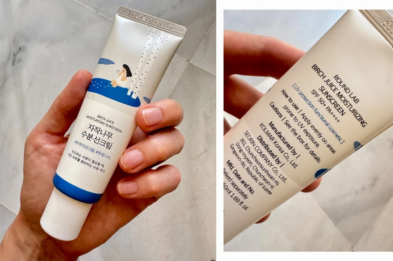Сонцезахист Birch Juice Mousturizing Sunscreen SPF 50+ PA++++ від Round Lab